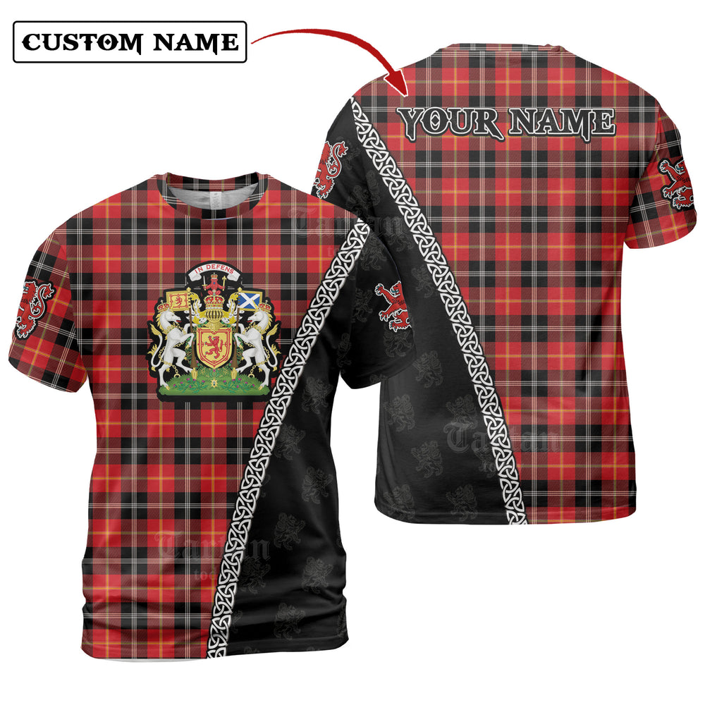 Marjoribanks Tartan Shirt with Scotland Coat of Arms & Custom Name SB55