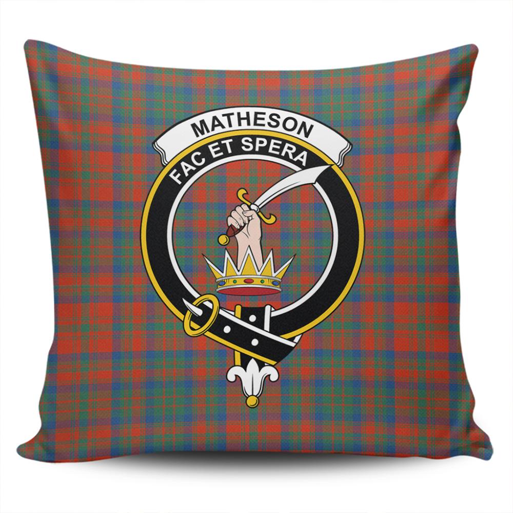 Clan Matheson Ancient Tartan Crest Pillow Cover VN97 Clan Matheson Tartan Today