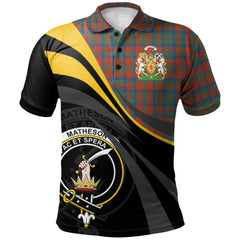 Clan Matheson Ancient Tartan Polo Shirt - Royal Coat Of Arms Style FZ33 Matheson Ancient Tartan Tartan Polo
