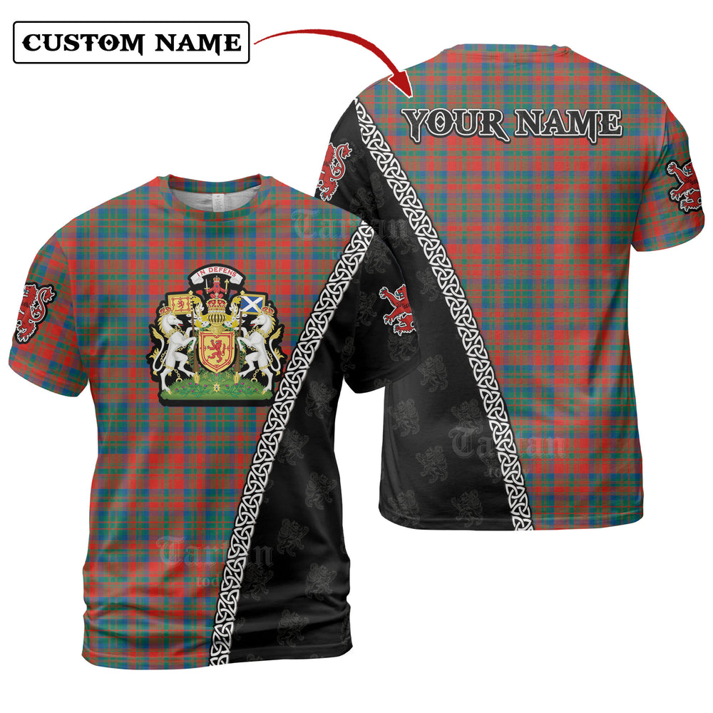 Matheson Ancient Tartan Shirt with Scotland Coat of Arms & Custom Name QF39