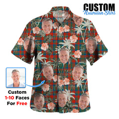 Clan Matheson Ancient Tartan Custom Face Hawaiian Shirt – Unisex Gift for Family Members, Summer Party LZ97 Matheson Ancient Tartan Tartan Hawaii Shirt