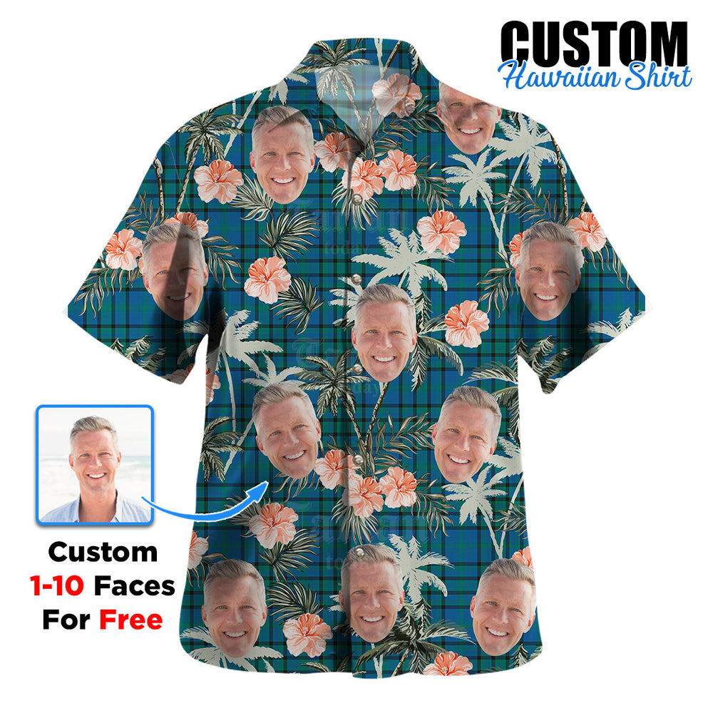 Clan Matheson Hunting Ancient Tartan Custom Face Hawaiian Shirt – Unisex Gift for Family Members, Summer Party RV99 Matheson Hunting Ancient Tartan Tartan Hawaii Shirt