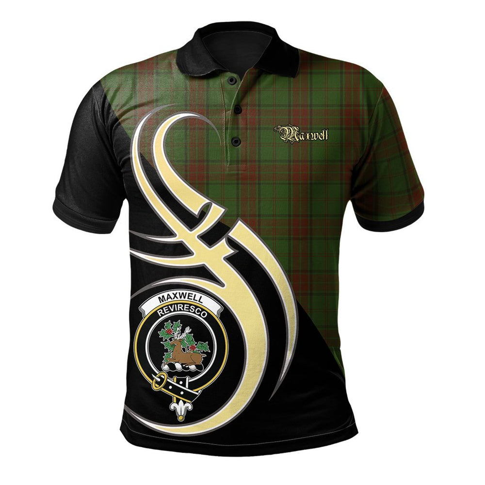 Clan Maxwell Hunting Tartan Polo Shirt - Believe In Me Style SQ59 Maxwell Hunting Tartan Tartan Polo