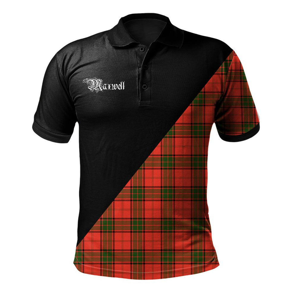 Clan Maxwell Modern Clan - Military Polo Shirt HF54 Maxwell Modern Tartan Tartan Polo