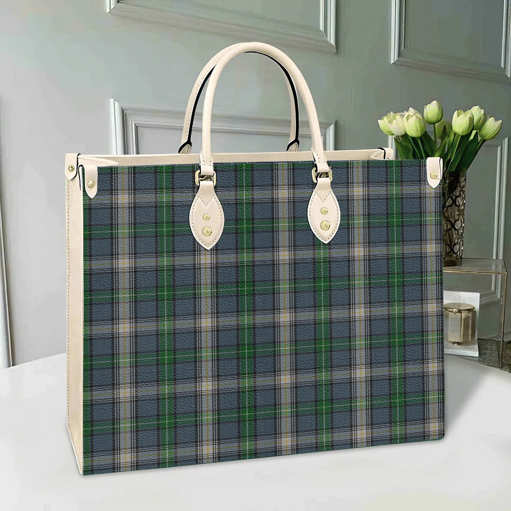 Clan McDowell Tartan Leather Bag WI63 Clan Borthwick Tartan Today