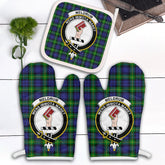 Clan Meldrum Tartan Crest Oven Mitt And Pot Holder (2 Oven Mitts + 1 Pot Holder) ZU28 Clan Meldrum Tartan Today