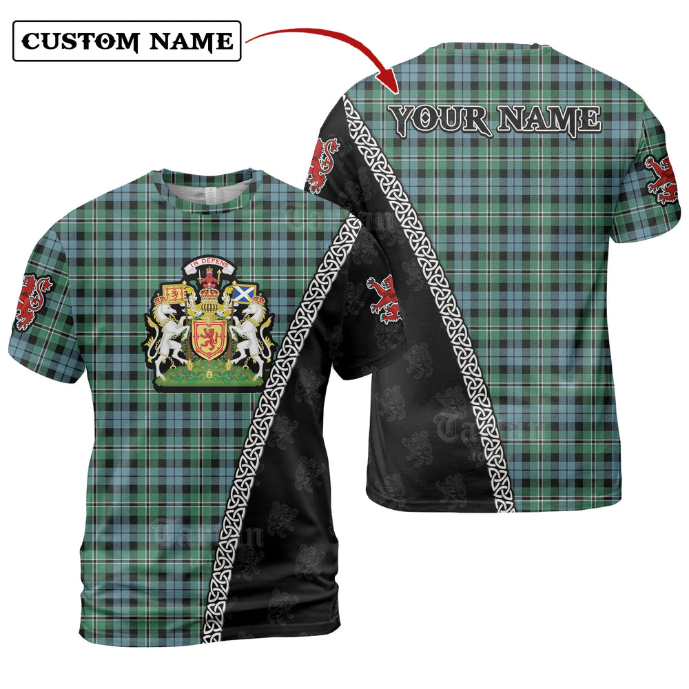 Melville Tartan Shirt with Scotland Coat of Arms & Custom Name FH11