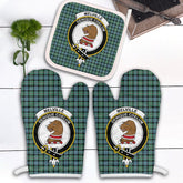 Clan Melville Tartan Crest Oven Mitt And Pot Holder (2 Oven Mitts + 1 Pot Holder) AV72 Clan Melville Tartan Today