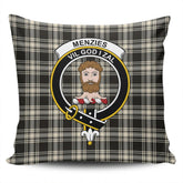 Clan Menzies Black & White Ancient Tartan Crest Pillow Cover DK98 Clan Menzies Tartan Today