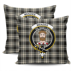 Clan Menzies Black & White Ancient Tartan Crest Pillow Cover DK98 Clan Menzies Tartan Today
