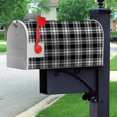 Clan Menzies Black & White Modern Tartan Crest Mailbox NU80 Clan Menzies Tartan Today