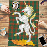 Clan Menzies Green Ancient Tartan Crest Unicorn Scotland Jigsaw Puzzles Gift For Family GM19 Clan Menzies Tartan Today