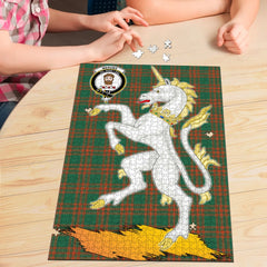 Clan Menzies Green Ancient Tartan Crest Unicorn Scotland Jigsaw Puzzles Gift For Family GM19 Clan Menzies Tartan Today