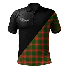 Clan Menzies Green Modern Clan - Military Polo Shirt FU84 Menzies Green Modern Tartan Tartan Polo