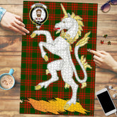 Clan Menzies Green Modern Tartan Crest Unicorn Scotland Jigsaw Puzzles Gift For Family FS54 Clan Menzies Tartan Today