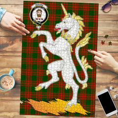 Clan Menzies Green Modern Tartan Crest Unicorn Scotland Jigsaw Puzzles Gift For Family FS54 Clan Menzies Tartan Today