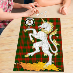 Clan Menzies Green Modern Tartan Crest Unicorn Scotland Jigsaw Puzzles Gift For Family FS54 Clan Menzies Tartan Today