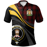 Clan Menzies Hunting Tartan Polo Shirt - Royal Coat Of Arms Style QB15 Menzies Hunting Tartan Tartan Polo
