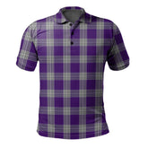 Clan Menzies Mauve and White Tartan Polo Shirt DQ38 Menzies Mauve and White Tartan Tartan Polo