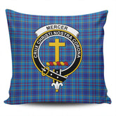 Clan Mercer Modern Tartan Crest Pillow Cover AH90 Clan Mercer Tartan Today