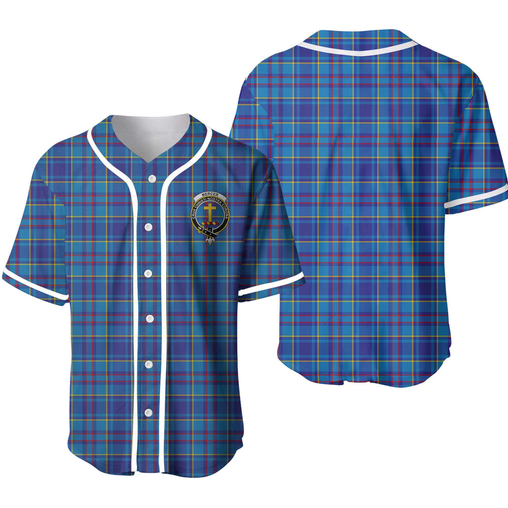 Clan Mercer Tartan Unisex Baseball Jersey RK85LU86 Clan Mercer Tartan Today