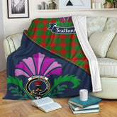 Clan Middleton Tartan Crest Premium Blanket Thistle Style AM52 Clan Middleton Tartan Today