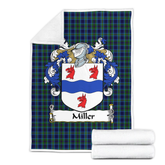 Clan Miller Tartan Coat Of Arms Blanket 3 Sizes TD90 Clan Hall Tartan Today
