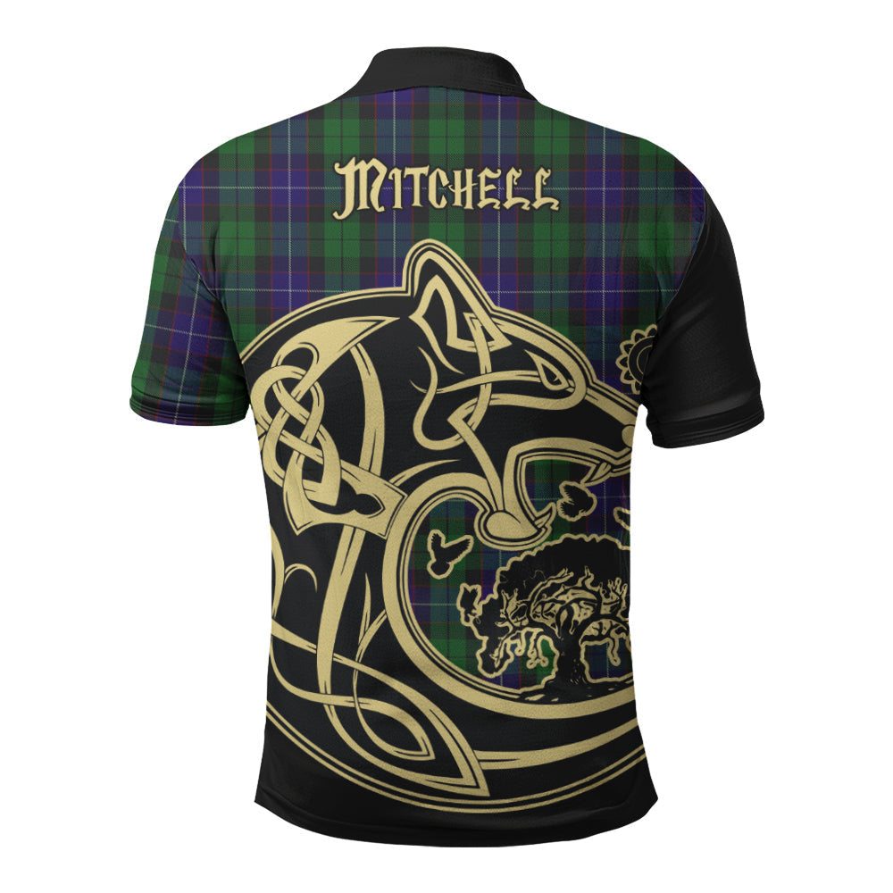 Clan Mitchell Tartan Polo Shirt Viking Wolf XD97 Mitchell Tartan Tartan Polo