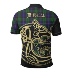 Clan Mitchell Tartan Polo Shirt Viking Wolf XD97 Mitchell Tartan Tartan Polo