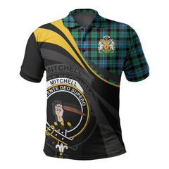 Clan Mitchell Ancient Tartan Polo Shirt - Royal Coat Of Arms Style EZ46 Mitchell Ancient Tartan Tartan Polo