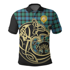 Clan Mitchell Ancient Tartan Polo Shirt Viking Wolf JT21 Mitchell Ancient Tartan Tartan Polo