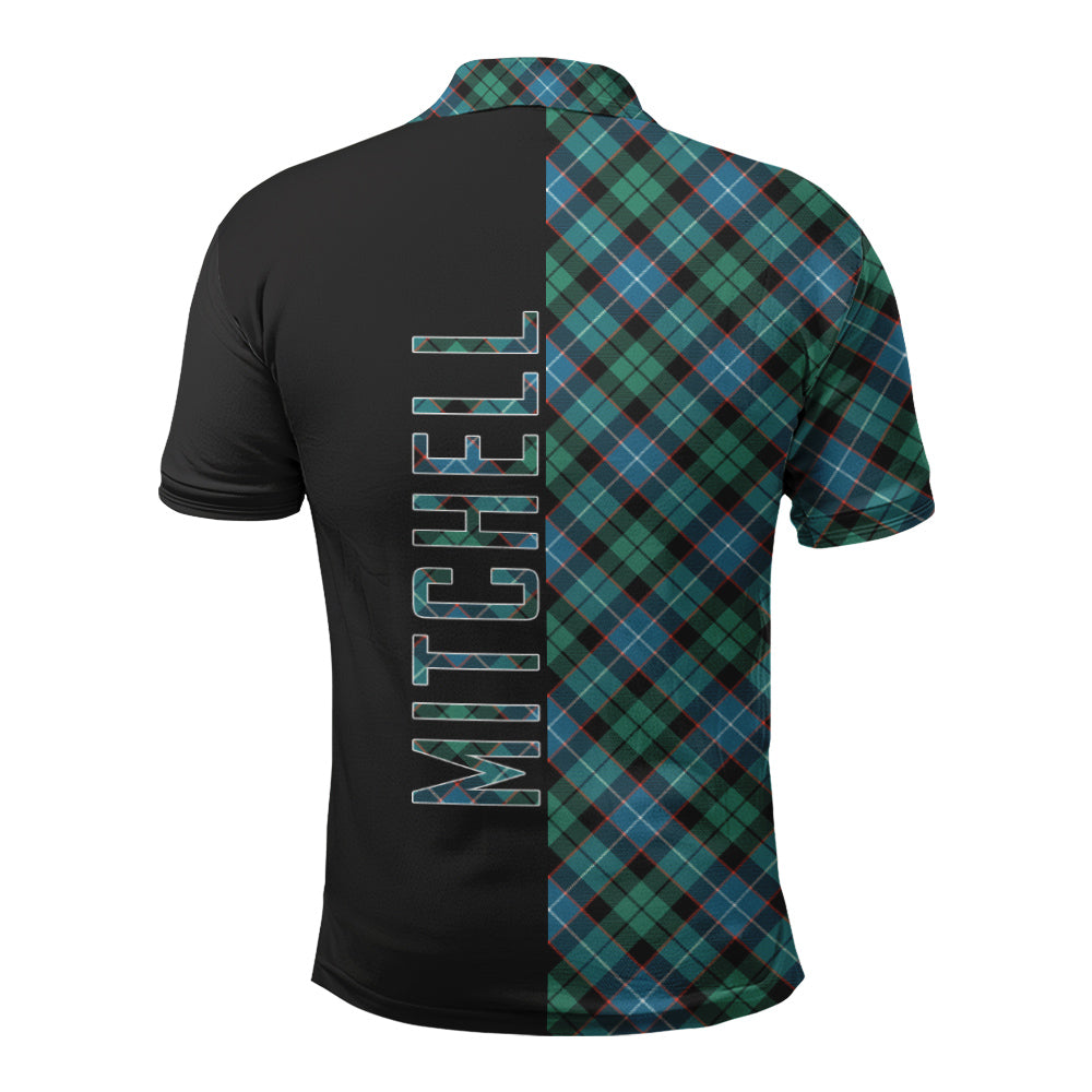 Clan Mitchell Ancient Clan - Military Polo Shirt FB73 Mitchell Ancient Tartan Tartan Polo