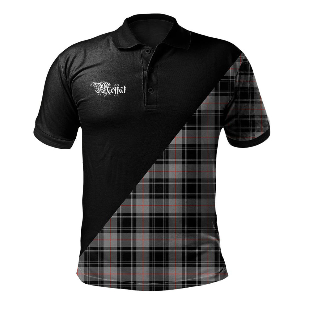 Clan Moffat Modern Clan - Military Polo Shirt NA28 Moffat Modern Tartan Tartan Polo