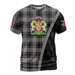 Personalized Clan Moffat Modern Tartan Shirt with Scotland Coat of Arms & Custom Name MN79