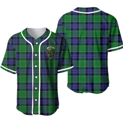 Clan Monteith Tartan Unisex Baseball Jersey BK86OU27 Clan Monteith Tartan Today
