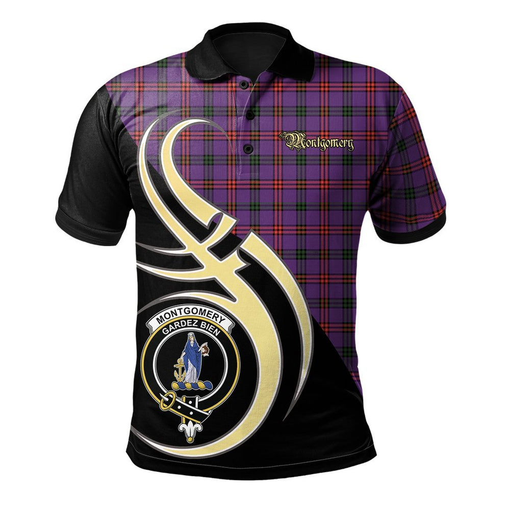 Clan Montgomery Modern Tartan Polo Shirt - Believe In Me Style TB74 Montgomery Modern Tartan Tartan Polo