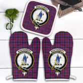 Clan Montgomery Modern Tartan Crest Oven Mitt And Pot Holder (2 Oven Mitts + 1 Pot Holder) FJ79 Clan Montgomery Tartan Today
