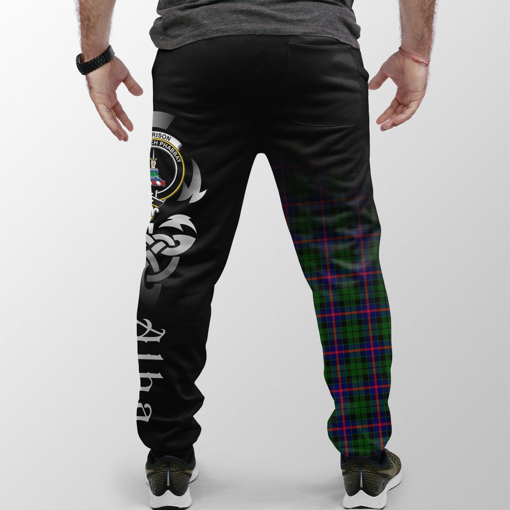 Clan Morrison Modern Tartan Crest Jogger Sweatpants Alba Celtic Style DV87 Clan Morrison Tartan Today