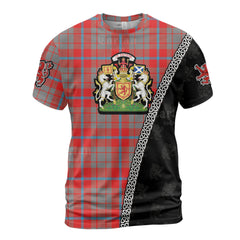 Personalized Clan Moubray Tartan Shirt with Scotland Coat of Arms & Custom Name SQ46