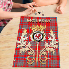 Clan Moubray Tartan Crest Thistle Jigsaw Puzzles Gift For Family PR34 Clan Moubray Tartan Today