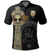 Clan Mow Clan Unisex Polo Shirt - Celtic Tree Of Life CW81 Mow Tartan Tartan Polo