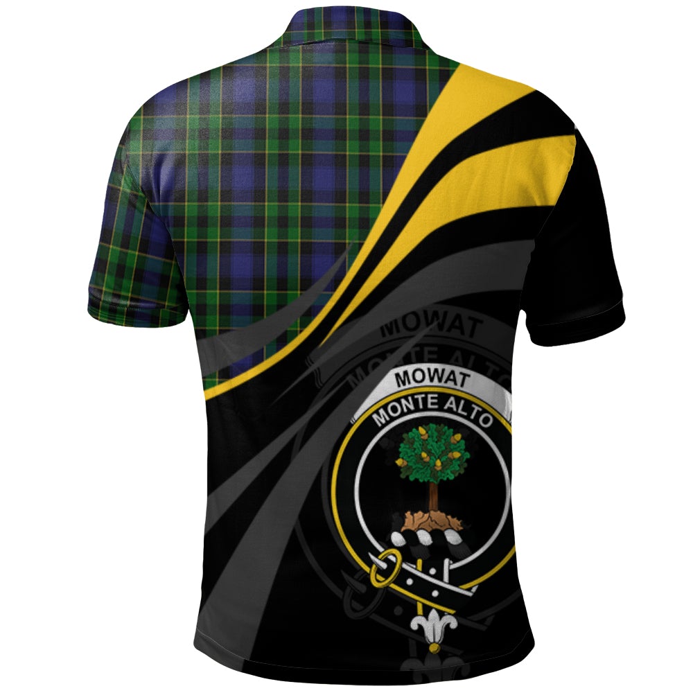 Clan Mowat Tartan Polo Shirt - Royal Coat Of Arms Style OT24 Mowat Tartan Tartan Polo