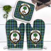 Clan Mowat Tartan Crest Oven Mitt And Pot Holder (2 Oven Mitts + 1 Pot Holder) YE63 Clan Mow Tartan Today