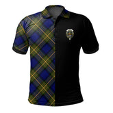 Clan Muir Tartan Polo Shirt Half of Me - Cross Style DG33 Muir Tartan Tartan Polo