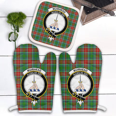 Clan Muirhead Tartan Crest Oven Mitt And Pot Holder (2 Oven Mitts + 1 Pot Holder) CW74 Clan Muir_More Tartan Today