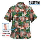 Clan Muirhead Tartan Custom Face Hawaiian Shirt – Unisex Gift for Family Members, Summer Party CQ22 Muirhead Tartan Tartan Hawaii Shirt