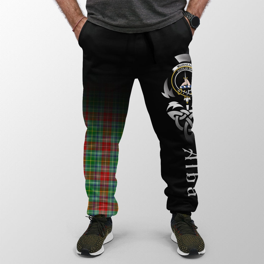 Clan Muirhead Tartan Crest Jogger Sweatpants Alba Celtic Style LK53 Clan Muir_More Tartan Today