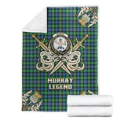Clan Murray of Atholl Ancient Tartan Gold Courage Symbol Blanket QZ12 Clan Murray Tartan Today