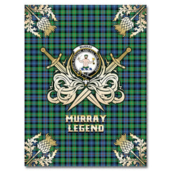 Clan Murray of Atholl Ancient Tartan Gold Courage Symbol Blanket QZ12 Clan Murray Tartan Today