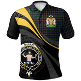 Clan Murray of Atholl Modern Tartan Polo Shirt - Royal Coat Of Arms Style VE85 Murray of Atholl Modern Tartan Tartan Polo